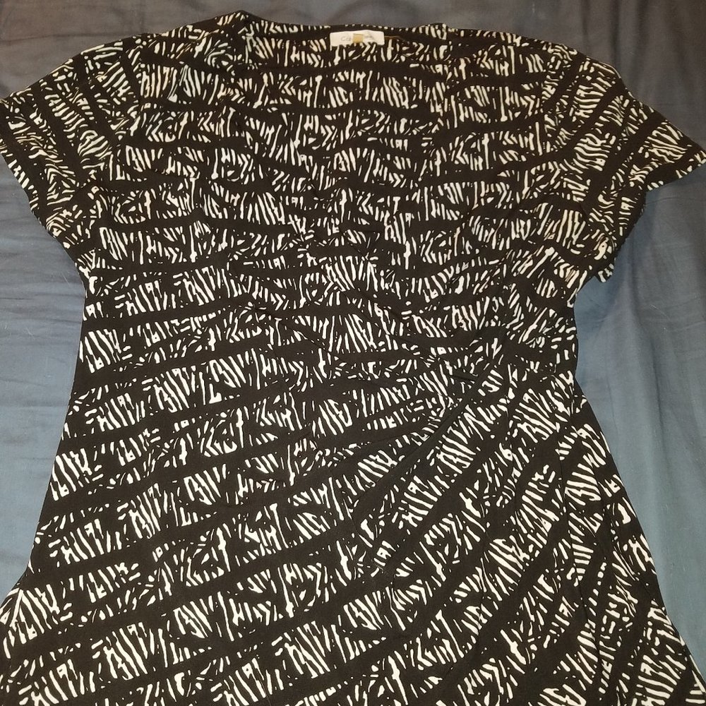 Short sleeve v-neck blouse